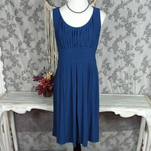 Julian Taylor Elegant Blue Sleeveless Dress